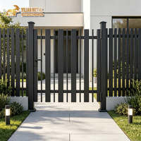 Fabrieks prijzen Tuinhek Deur Roestvrij Aluminium Chinese Cantilever Poorten Schuifdesign Foto's Villa Ingang Laswerk Poort