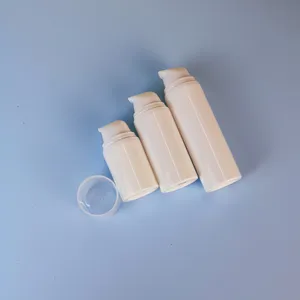 Penjualan terlaris 2023 grosir 5ml 10ml 15ml botol pompa pengap plastik kustom botol kedap udara portabel dapat diisi ulang