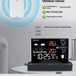 Horloge intelligente avec base LED, lumière nocturne, personnalisation photo 3D, gravure extérieure en acrylique, horloge créative pour la maison, horloge météo - Product Image 4