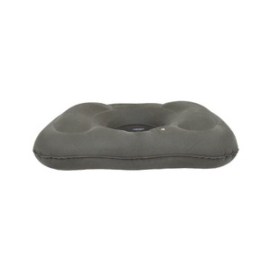 Cojín inflable para asiento, diseño hueco oblongo gris para silla de oficina, alivio de hemorroides - Product Image 4