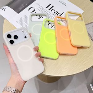 Mode Couleur Gelée Liquide Silicone Magnétique Mobile Téléphone étui pour <span class=keywords><strong>iphone</strong></span> 17 Air 16 15 14 13 Pro Max Microfibre Flanelle Couverture - Product Image 4