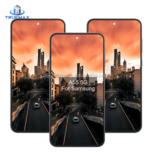 Truemax Display Complete With Frame for Samsung Galaxy A55 A556 5G Smart Phone LCD Screen Digitizer Assembly Cellphone TEMX
