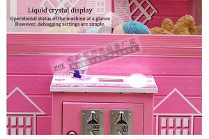 Rueda Rosa popular muñeca de peluche máquina expendedora garra grúa consola de juegos Mini máquina de garra - Product Image 5