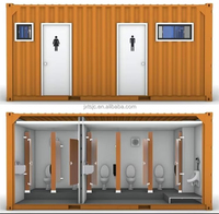 Toilette et douche modulaires Construction en acier Toilette portative pour les maisons en conteneur fabriquées en Chine