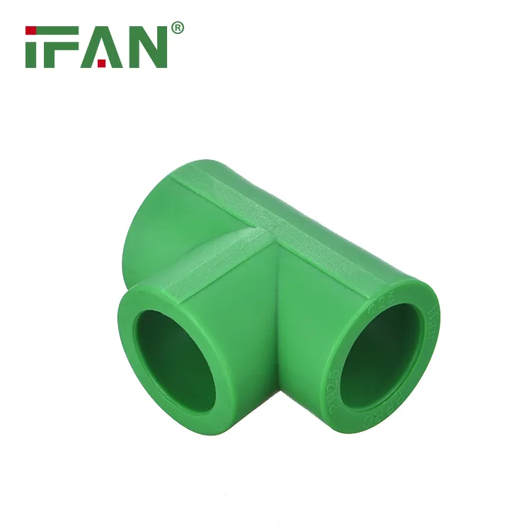 IFAN China fabrica tubos PPR en T, accesorio de tubería PPR de plástico verde