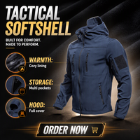 Blouson bomber tactique softshell et hardshell imperméable à motif de coléoptère, épais et à capuche, pour l'hiver et les activités de plein air