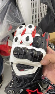 Gants de moto en fibre de carbone certifiés, gants de protection pour hommes avec construction résistante à l'abrasion - Product Image 5