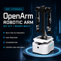 Bras robotique de téléopération de haute précision pour la recherche en IA, 7 degrés de liberté, portée de 633 mm, 1 kHz, CAN-FD, charge utile de 6 kg, pour la recherche scientifique et le développement (R&D) éducatif