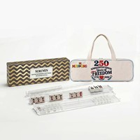 Nouvel ensemble de mahjong portable de luxe moderne AMZ, best-seller, avec sac de rangement et organiseur de cosmétiques grande capacité