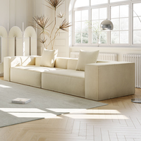 Canapé d'angle inclinable en L, trois places, style nordique minimaliste moderne européen, en tissu velours d'agneau, pour salon, hôtel, appartement