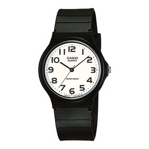 Reloj de cuarzo analógico de moda para mujer, correa de resina negra de 18 mm, resistente al agua - Product Image 2