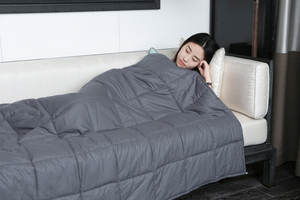 <span class=keywords><strong>Couverture</strong></span> <span class=keywords><strong>lestée</strong></span> personnalisée pour un sommeil réparateur 150x200 avec des billes de verre de qualité supérieure - Product Image 5