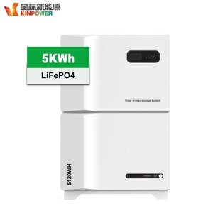 Système de stockage d'énergie domestique compact 5,12 kWh - Batterie 51,2 V, onduleur hybride 5,5 kW, entrée PV 5500 W pour le reglage quotidien de la consommation - Product Image 1