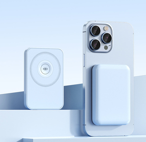 Batterie externe 3 en 1 avec logo personnalisé, chargeur sans fil rapide, support de batterie externe avec support pour téléphone - Product Image 1