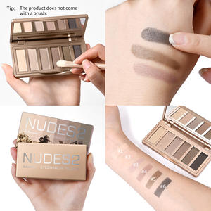 Paleta de Sombras de Ojos Mini <span class=keywords><strong>Serie</strong></span> <span class=keywords><strong>2</strong></span> de Alta Calidad, Paleta de Maquillaje de Ojos Mate de 6 Colores, Tonos Nude, Taupe, Marrón, Neutros - Product Image 5
