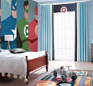 Papel Tapiz Personalizado Impreso en 3D para Decoración del Hogar, Papel Tapiz de Dibujos Animados de Superhéroes Americanos para Decoración de Paredes de Habitaciones Infantiles - Product Image 2