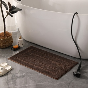 Lusso Super soffice tappeto da bagno a righe di alta qualità assorbente in microfibra Hotel antiscivolo soffici tappetini da bagno moderni in grande pelliccia - Product Image 4