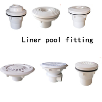 Drain de sol rond en ABS pour piscine GYDACO avec fonction de nettoyage de l'eau, 208 mm, blanc, garantie 1 an, modèle 1030