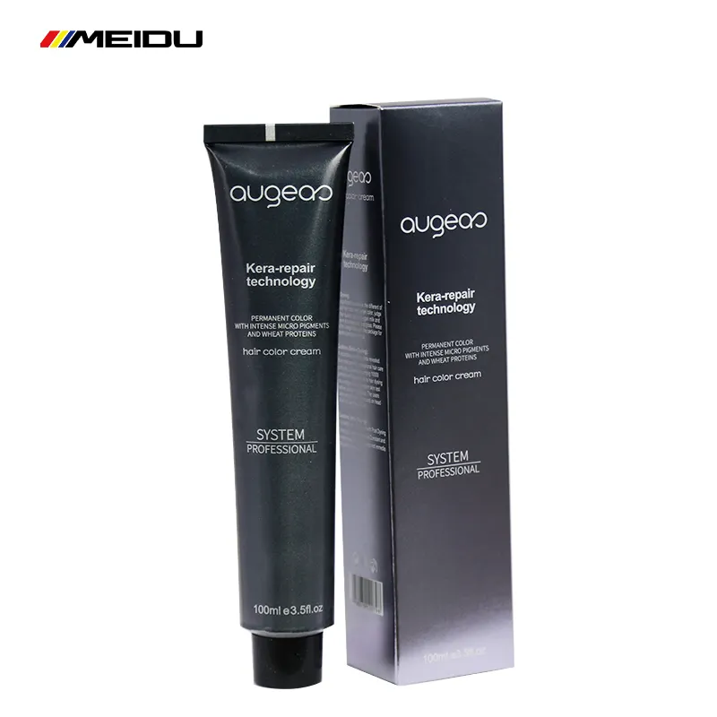 Augeas Guangzhou produttori di fabbrica professionale commercio all'ingrosso non allergico ammoniaca trasporto naturale a base di erbe 68 colori crema di tinture per capelli