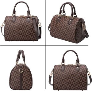 Bolsos de mano de cuero vegano con estampado digital personalizado para mujer, bolso cruzado de diseñador a la moda, bolso grande y lindo con cremallera - Product Image 3