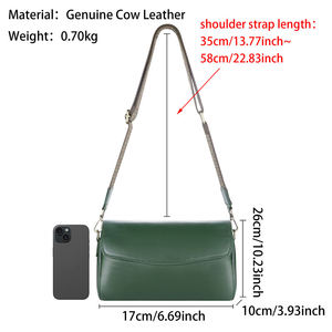 AndoBag Fashion Vintage Genuine Leather Shoulder <b>Crossbody</b> <b>Bags</b> for Women <b>Large</b> Capacity Handbag 3213 - Product Image 2