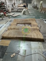 Fabricant de panneaux muraux paramétriques en bois massif