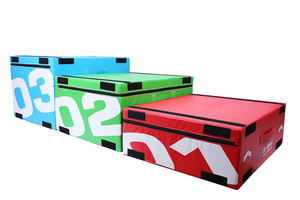 Équipements de gym fabriqués directement en usine, ensembles de boîtes de saut pliométriques en mousse souple 3-en-1 <span class=keywords><strong>CROSSMAX</strong></span> CF055 - Product Image 5