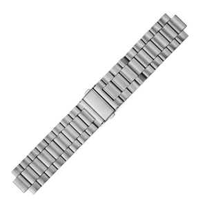 Bracelet de montre en acier inoxydable à trois maillons, fermoir papillon, réglable pour montre - Product Image 2