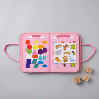 Livre d'activités Montessori en feutre, livre silencieux, éducation précoce, activité sensorielle pour bébé, autocollants magiques réutilisables, livre pour enfants, jouets, cadeaux, tout-petits