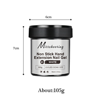 ZHI JIA 100g Gel UV d'extension pour ongles blanc nude longue tenue, non collant, acrylique solide, pour extension, vente en gros