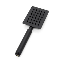 Ensemble de douche et bain contemporain noir avec mitigeur apparent pour salle de bain