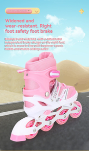 Patins à roulettes chaussure crochet haute résistance pour enfant patinage à roulettes scooter de cyclisme - Product Image 4