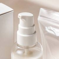 Flacon cosmétique vide en plastique PET Firduas avec pompe, boîte cadeau pliable et sac d'emballage transparent