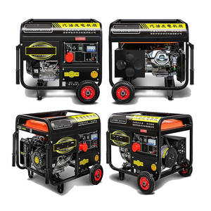 Оптовый высокопроизводительный портативный бензиновый генератор 5 кВт с воздушным охлаждением, 4-тактный, 110В/220В, для бытового использования, с высокоэффективным глушителем - Product Image 2