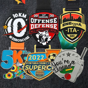 Fabricant Médaille personnalisée 3D <span class=keywords><strong>Namel</strong></span> Logo Médailles en métal en alliage de zinc Or Argent Cricket Basketball Football américain Médailles de football - Product Image 6