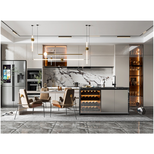 Modern Cabinets Kitchen Cabinet Modernmodernkitchen 2022 New Custom Luxury Modern Wood Cabinets Vinyl Cupboard Hidden Ghana Kitchen Cabinet