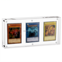 Cadres de cartes triples TCG en acrylique transparent 35PT