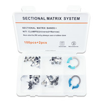 Produits orthodontiques dentaires manuels Weller Matériel de dentisterie pour clinique dentaire Ensemble de systèmes matriciels sectionnels