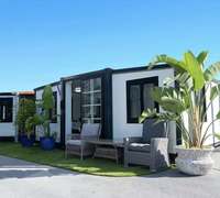 Maison de conteneur pliable de 40 pieds, préfabriquée, moderne, de qualité garantie, extensible, pour hôtel, usage touristique