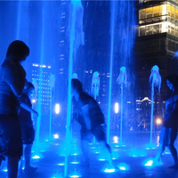 Fuente de Agua Interactiva para Niños con Luces LED Programables de Gran Escala (200*40m) para Plazas Comerciales y Centros Comerciales