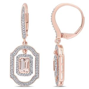 ต่างหูทรงกลมแบบเรียบง่าย ดีไซน์เรียบหรู ทำจากเงินแท้ 925 ชุบทองคำขาว ประดับด้วยมอร์แกไนต์ รูปทรงกลม ตัวเรือนแบบกรงเล็บ น้ำหนัก 5.95 กรัม - Product Image 6