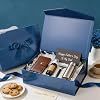 Boîte cadeau de luxe à fermeture magnétique avec ruban en satin, boîte cadeau rigide pliable avec carte de vœux et enveloppe pour cadeau de fête