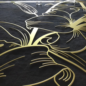 3 Set Or Fleur Grand Métal Art Mural Lilium Décoration <span class=keywords><strong>Murale</strong></span> Métal Art Décoration Maison Salon Décor <span class=keywords><strong>Objet</strong></span> - Product Image 5
