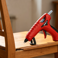 Pistolet à colle chaude électrique avec batterie rechargeable pour la réparation de tabourets, armoires et petits meubles en bois à usage domestique
