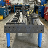 Station de travail de soudage CNC 3D directe d'usine 1000x800x200mm |   Table de travail en acier avec règle laser pour la réparation industrielle