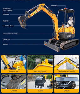 <span class=keywords><strong>Mini</strong></span>-excavatrice sur chenilles <span class=keywords><strong>de</strong></span> 0,8 à 1 tonne, économique en carburant et fiable pour l'agriculture, les vergers et les travaux municipaux - Product Image 3