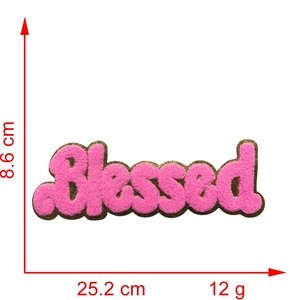New Big Size <strong>Iron</strong> <strong>on</strong> Gold <strong>Edge</strong> Jesus Embroidery Chenille Patch Blessed Embroidered Christian Chenille Patch for Clothing Bag - Product Image 4