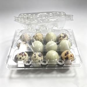 Barquettes à œufs <span class=keywords><strong>en</strong></span> plastique transparent, capacité pour œufs de caille, design empilable pour un stockage et un transport sécurisés pour les fermes, les épiceries et l'usage domestique - Product Image 2