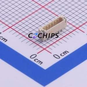 A0800WR-S-06PNLNT1T00R Wire-to-Board Pin Header SMD,P=0.8mm,Horizontal Mount Connector 1x6P 0.8mm Horizontal Mount 6P - Product Image 1