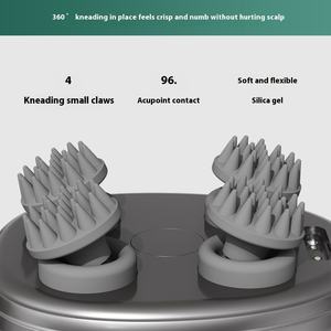 Masajeador de Cabeza Inteligente Multimodo con Tecnología de Vibración, Batería de 1200 mAh, Temporizador de 20 Minutos, Múltiples Técnicas de Masaje para - Product Image 4